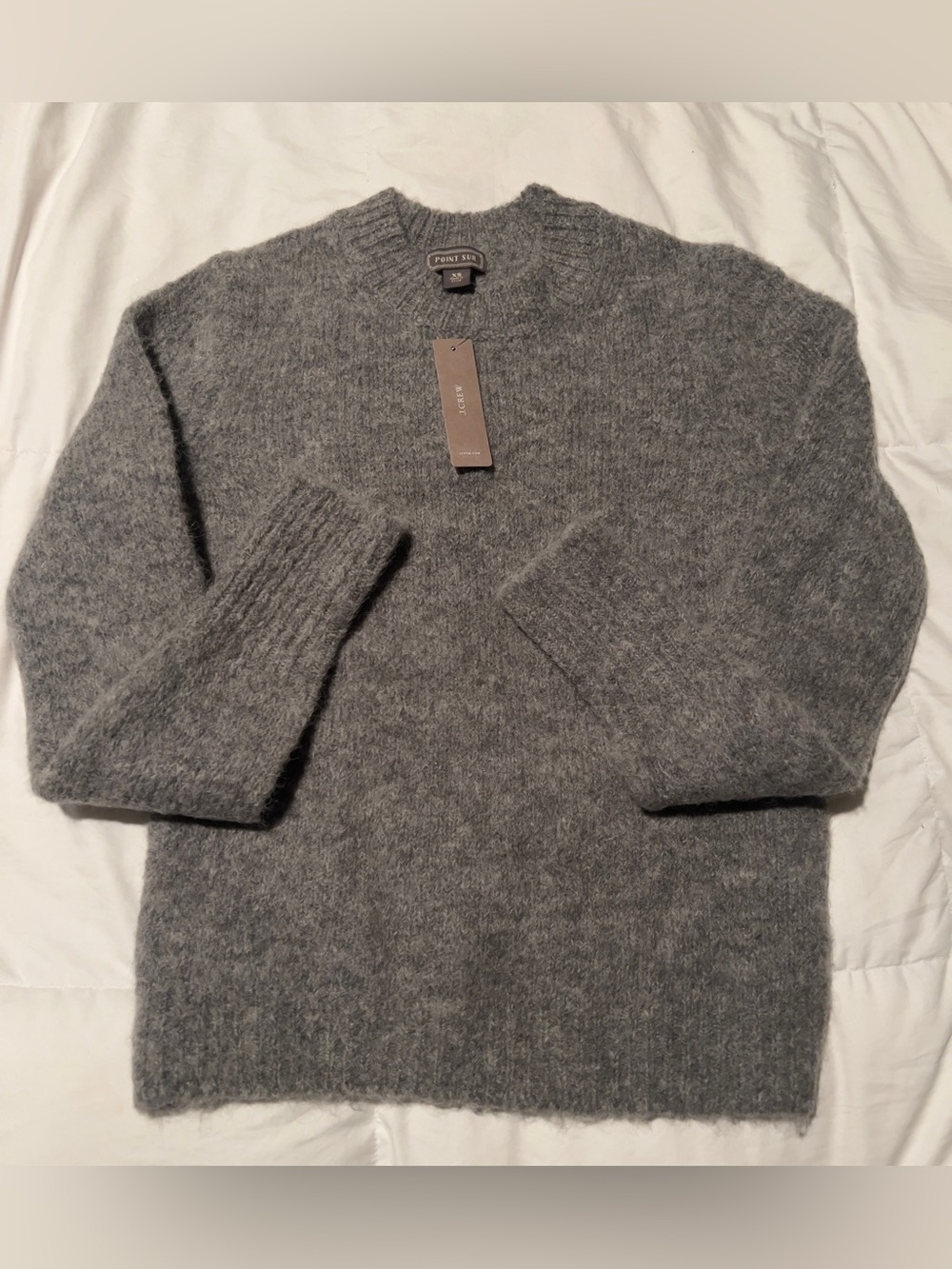 J. Crew Men's Heather Gray Crewneck Sweater